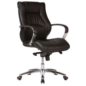 Camry Exectuive MB Black Bonded Leather Office Chair with Arms