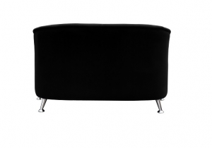 Opera Two Seater Reception Lounge Black Fabric