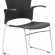 Focus Visitors Sled Base Black Poly Chair with Arms