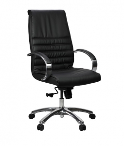 Franklin Executive High Back Black Leather Office Chair
