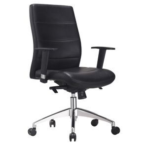 Hilux Managers HB Office Chair with Arms in Black PU