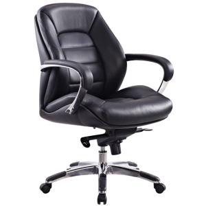 Magnum Executive MB Office Chair with Arms in Black Leather