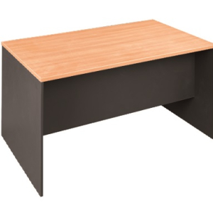 Essentials Express Commercial Straight Desk 1500W x 900D Colour Beech/Charcoal