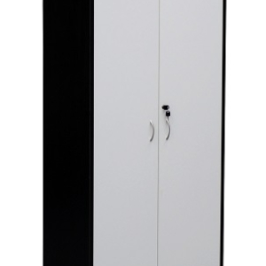 Essentials Express Commercial Full Door Storage Cabinet 1800H Colour White/Charcoal