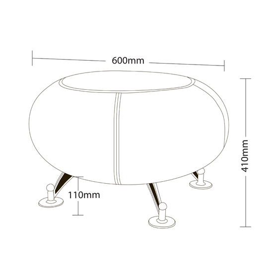 Radius2 Round Ottoman Dimensions i Office Furniture Sydney Melbourne