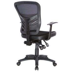 Yarra Ergonomic 3 Lever Black Mesh Back Task Office Chair with Arms