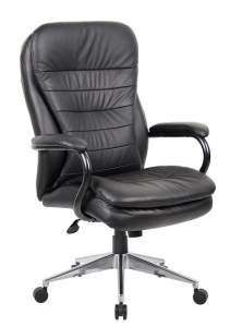 YS05H Titan Executive High Back 200kg Chair BLack Leather