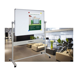 Mobile Corporate Pivoting Magnetic Whiteboard