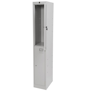 Kis Metal Locker 2 door 300W open grey