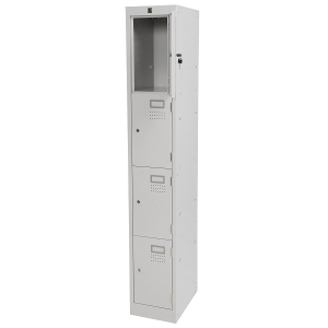 Kis Metal Locker 4 door 300W open grey