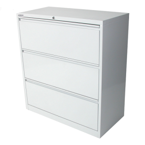Steelco 3 Drawer Lateral Filing Cabinet Quality Steel Storage