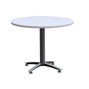 Round Meeting Table 900Dia Silver Base