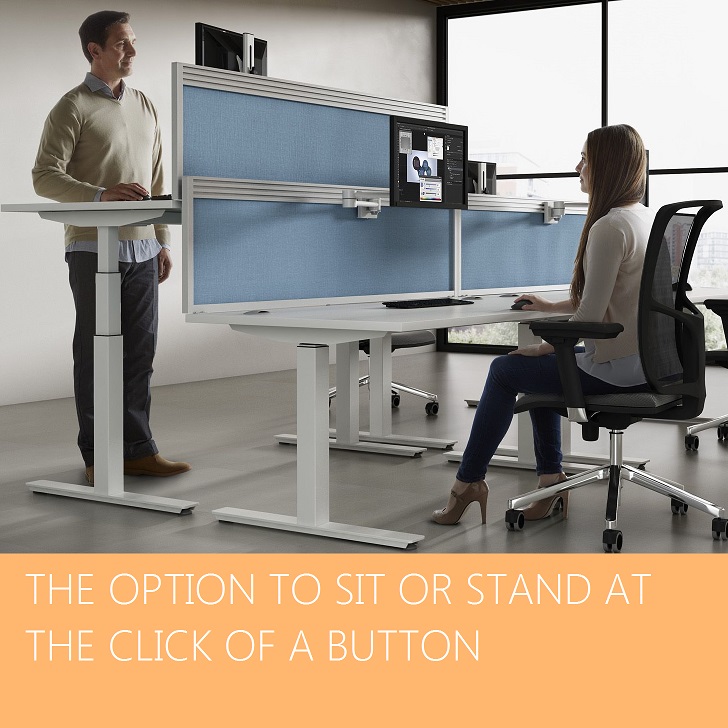 Sit and stand desk conversion of existing desk