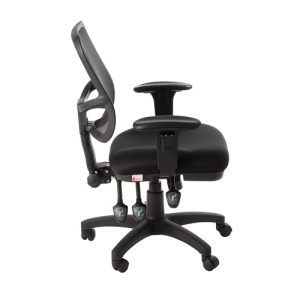 Eden AFRDI Approved Ergonomic Mesh Back 3 Lever Office Chair with Arms Black
