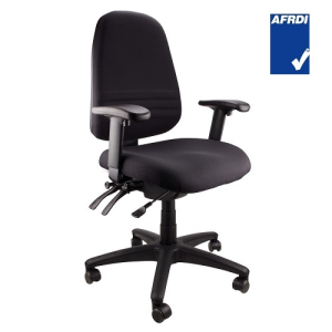 Endeavour AFRDI Approved Fully Ergonomic MB Chair with Arms Black