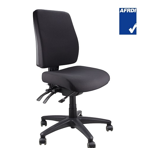 Ergoform AFRDI Approved Fully Ergonomic 3 Lever MB Chair Black