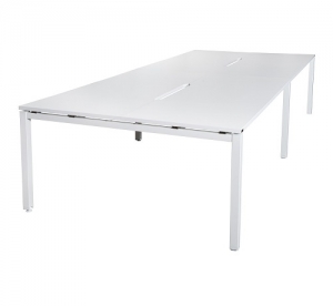 Runway Table 3000L-3600L x1500D White Frame Leg