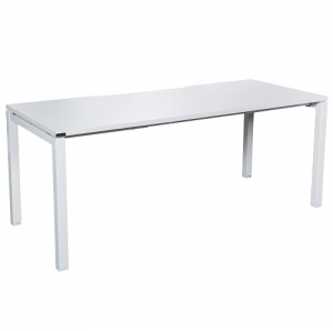 Runway Table-Desk 1500L-1800L x 750D White Square Leg Frame