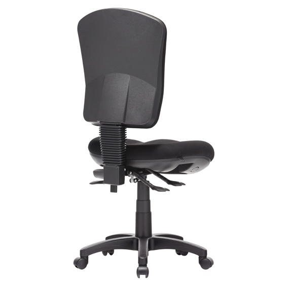 Aqua Ergonomic High Back Black Fabric Task Office Chair ...