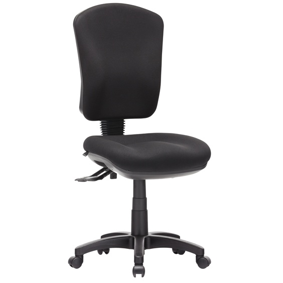 Aqua Ergonomic High Back Black Fabric Task Office Chair ...