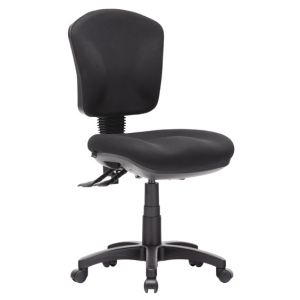 Aqua Medium Back 3 Lever Ergonomic Black Task Chair
