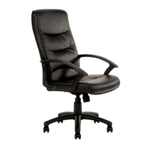 Star Executive High Back PU Black Chair