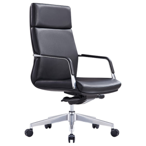 Select Executive High Back Leather Chair Black