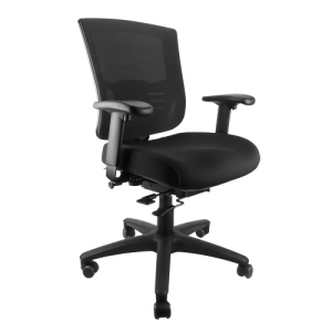Siena Task Chair Mesh Back with Arms Black